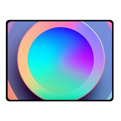 Circle Colorful Rainbow Spectrum Button Gradient Fleece Blanket (small)