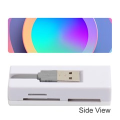 Circle Colorful Rainbow Spectrum Button Gradient Memory Card Reader (stick)