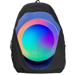 Circle Colorful Rainbow Spectrum Button Gradient Backpack Bag