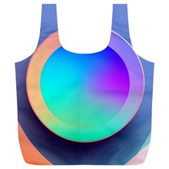 Circle Colorful Rainbow Spectrum Button Gradient Full Print Recycle Bag (xl) by Maspions