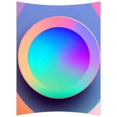 Circle Colorful Rainbow Spectrum Button Gradient Back Support Cushion