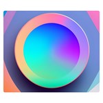 Circle Colorful Rainbow Spectrum Button Gradient Premium Plush Fleece Blanket (Small) 50 x40  Blanket Front