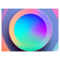 Circle Colorful Rainbow Spectrum Button Gradient Premium Plush Fleece Blanket (extra Small) by Maspions