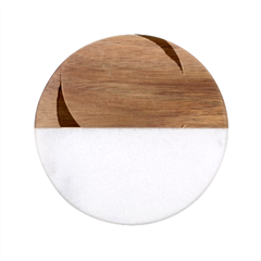 Circle Colorful Rainbow Spectrum Button Gradient Classic Marble Wood Coaster (round)  by Maspions