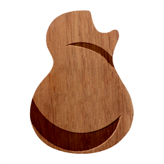 Circle Colorful Rainbow Spectrum Button Gradient Guitar Shape Wood Guitar Pick Holder Case And Picks Set by Maspions