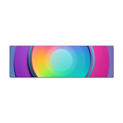 Circle Colorful Rainbow Spectrum Button Gradient Psychedelic Art Sticker Bumper (10 Pack)