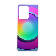 Circle Colorful Rainbow Spectrum Button Gradient Psychedelic Art Samsung Galaxy S20 Ultra 6 9 Inch Tpu Uv Case by Maspions