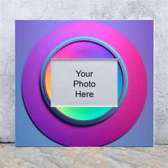 Circle Colorful Rainbow Spectrum Button Gradient Psychedelic Art White Wall Photo Frame 5  X 7  by Maspions