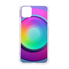 Circle Colorful Rainbow Spectrum Button Gradient Psychedelic Art Iphone 11 Pro Max 6 5 Inch Tpu Uv Print Case