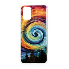 Cosmic Rainbow Quilt Artistic Swirl Spiral Forest Silhouette Fantasy Samsung Galaxy S20plus 6 7 Inch Tpu Uv Case by Maspions