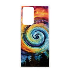 Cosmic Rainbow Quilt Artistic Swirl Spiral Forest Silhouette Fantasy Samsung Galaxy Note 20 Ultra Tpu Uv Case by Maspions