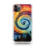 Cosmic Rainbow Quilt Artistic Swirl Spiral Forest Silhouette Fantasy iPhone 11 Pro Max 6.5 Inch TPU UV Print Case Front