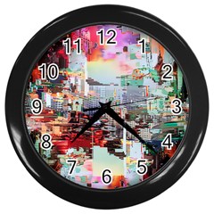 Digital Computer Technology Office Information Modern Media Web Connection Art Creatively Colorful C Wall Clock (black) by Maspions