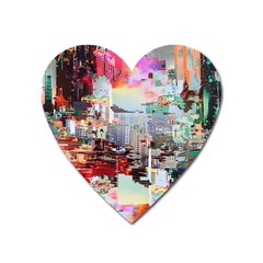 Digital Computer Technology Office Information Modern Media Web Connection Art Creatively Colorful C Heart Magnet by Maspions