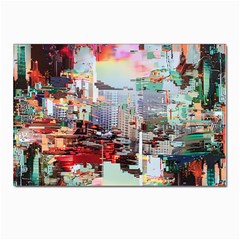 Digital Computer Technology Office Information Modern Media Web Connection Art Creatively Colorful C Postcards 5  X 7  (pkg Of 10) by Maspions