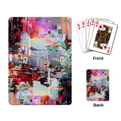 Digital Computer Technology Office Information Modern Media Web Connection Art Creatively Colorful C Playing Cards Single Design (rectangle)