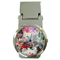 Digital Computer Technology Office Information Modern Media Web Connection Art Creatively Colorful C Money Clip Watches by Maspions