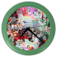 Digital Computer Technology Office Information Modern Media Web Connection Art Creatively Colorful C Color Wall Clock by Maspions