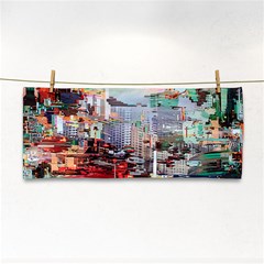 Digital Computer Technology Office Information Modern Media Web Connection Art Creatively Colorful C Hand Towel