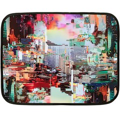 Digital Computer Technology Office Information Modern Media Web Connection Art Creatively Colorful C Fleece Blanket (mini)