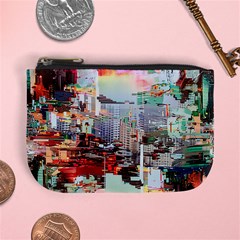 Digital Computer Technology Office Information Modern Media Web Connection Art Creatively Colorful C Mini Coin Purse by Maspions