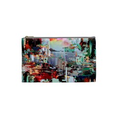 Digital Computer Technology Office Information Modern Media Web Connection Art Creatively Colorful C Cosmetic Bag (small) by Maspions