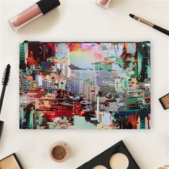 Digital Computer Technology Office Information Modern Media Web Connection Art Creatively Colorful C Cosmetic Bag (large)