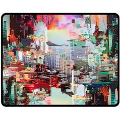 Digital Computer Technology Office Information Modern Media Web Connection Art Creatively Colorful C Fleece Blanket (medium)