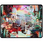 Digital Computer Technology Office Information Modern Media Web Connection Art Creatively Colorful C Fleece Blanket (Medium) 60 x50  Blanket Front