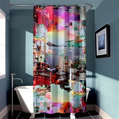 Digital Computer Technology Office Information Modern Media Web Connection Art Creatively Colorful C Shower Curtain 36  X 72  (stall)  by Maspions