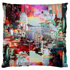 Digital Computer Technology Office Information Modern Media Web Connection Art Creatively Colorful C Large Cushion Case (two Sides)