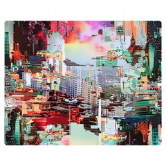 Digital Computer Technology Office Information Modern Media Web Connection Art Creatively Colorful C Premium Plush Fleece Blanket (medium)