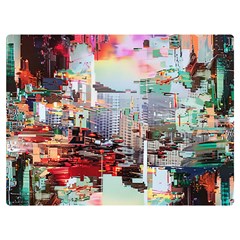 Digital Computer Technology Office Information Modern Media Web Connection Art Creatively Colorful C Premium Plush Fleece Blanket (extra Small) by Maspions