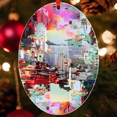 Digital Computer Technology Office Information Modern Media Web Connection Art Creatively Colorful C Uv Print Acrylic Ornament Oval by Maspions