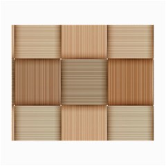 Wooden Wickerwork Texture Square Pattern Small Glasses Cloth