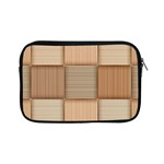 Wooden Wickerwork Texture Square Pattern Apple iPad Mini Zipper Cases Front