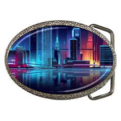 Digital Art Artwork Illustration Vector Buiding City Belt Buckles by Maspions