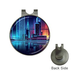 Digital Art Artwork Illustration Vector Buiding City Hat Clips With Golf Markers by Maspions