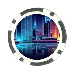 Digital Art Artwork Illustration Vector Buiding City Poker Chip Card Guard