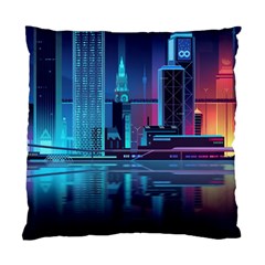 Digital Art Artwork Illustration Vector Buiding City Standard Cushion Case (two Sides)