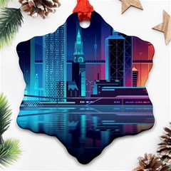 Digital Art Artwork Illustration Vector Buiding City Ornament (snowflake)