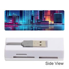 Digital Art Artwork Illustration Vector Buiding City Memory Card Reader (stick)