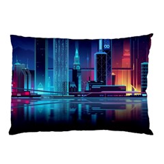 Digital Art Artwork Illustration Vector Buiding City Pillow Case (two Sides)