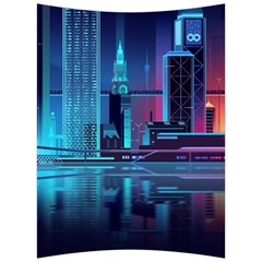 Digital Art Artwork Illustration Vector Buiding City Back Support Cushion by Maspions