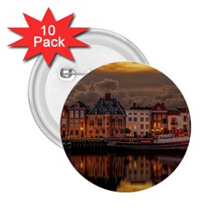 Old Port Of Maasslui Netherlands 2 25  Buttons (10 Pack) 