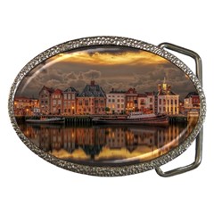 Old Port Of Maasslui Netherlands Belt Buckles