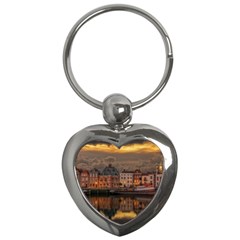 Old Port Of Maasslui Netherlands Key Chain (heart) by Maspions