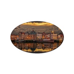 Old Port Of Maasslui Netherlands Sticker (oval)