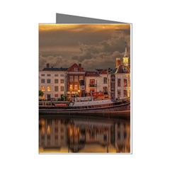 Old Port Of Maasslui Netherlands Mini Greeting Cards (pkg Of 8)