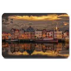 Old Port Of Maasslui Netherlands Large Doormat by Maspions